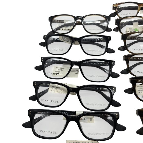 Jonas Paul Kids Optical Glasses Lot Of 26 Black & Tortoise Shell Frames With Dem - Picture 3 of 7